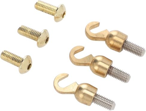 3 Sets Clock Weight Shell Hook Set, Brass Shell Open Hook and Bolts, Clock Weight Shell Hooks and Bolts for Older Style Grandfather Or Grandmother Clock in Saudi Arabia