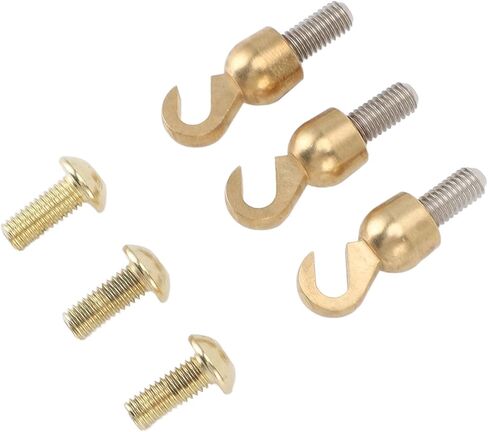Clock Weight Shell Hook Set Brass Open Hook Replacement with 3 Hooks Elegant Finish for Grandfather Clock Weight Shell Repair Maintenance and Vintage Service in Kuwait