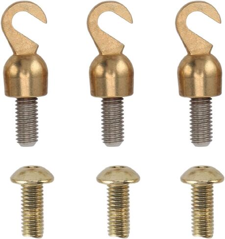 Clock Weight Shell Hook Set Brass Open Hook Replacement with 3 Hooks Elegant Finish for Grandfather Clock Weight Shell Repair Maintenance and Vintage Service in Kuwait