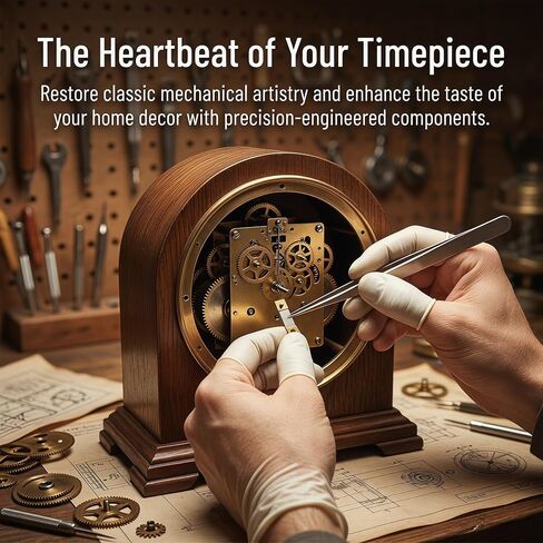 Operitacx 4pcs Clock Suspension Spring, Vintage Clock Pendulum Leaf, Suspension Spring for Grandfather Works, Mechanism Blade Replacement, 0.83x0.28in in Kuwait