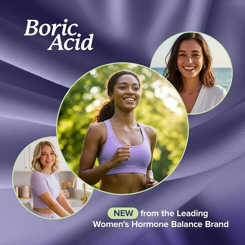 Boric Acid Suppositories for Women 600mg | pH Balance, Vaginal Odor & Itching | Feminine Hygiene & Intimate Health Support | Boric Acid for Women Vaginal Suppositories | Unscented, Vegan | 30 Ct in Kuwait