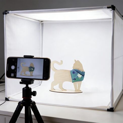 AHANDMAKER Cat Silhouette Display Stand Scarf Bandana Blank MDF Wood Cat Mannequin Display Stand for Pet Collars Store Retail Window Display Photography Prop Home Decor, 12x4x10.6in in Kuwait