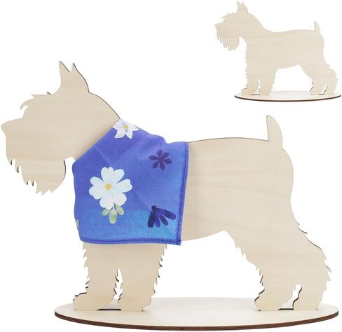 AHANDMAKER Cat Silhouette Display Stand Scarf Bandana Blank MDF Wood Cat Mannequin Display Stand for Pet Collars Store Retail Window Display Photography Prop Home Decor, 12x4x10.6in in Kuwait