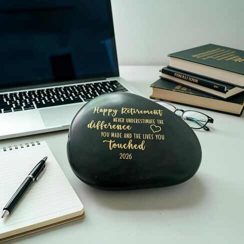 Happy Retirement Rock, Retired 2026 Decorative Stone, Retirement Gift for Women, Men - Goodbye, Going Away Gift, Farewell Gifts for Friends, Colleague, Family in Saudi Arabia