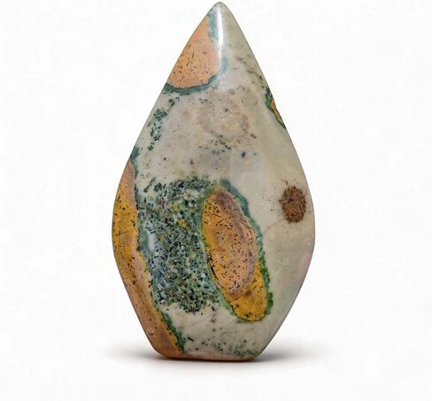 Crystal Healing Nature Stromatolite Fossil Gemstone, 1.8 Billion Year Old Natural Algae Ancient Stone, Teardrop-Shaped Fossil for Zen Decor, Natural Crystal Gifts for Collectors and Home Display in Kuwait