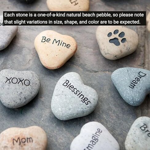 Paw Print Heart-Shaped Stone, Dog Mom Gifts, Gift for Dog Lovers, Cat Lovers, Pet Memorial Stones, Heart Shaped Paw Print Stone, Garden Stone, Dog Dad Gifts, Paw Decor, Gifts for Pet Lovers in Saudi Arabia