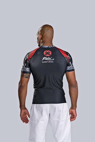 Ronin Samurai Blackout Ghost Base Layer Compression Shirt for BJJ MMA Grappling in Saudi Arabia