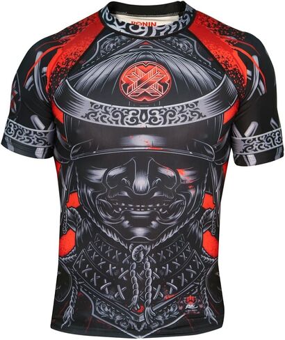 Ronin Samurai Blackout Ghost Base Layer Compression Shirt for BJJ MMA Grappling in Saudi Arabia