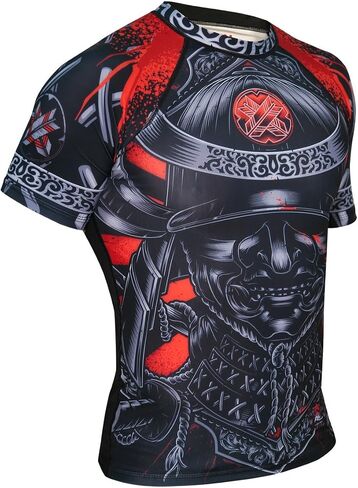 Ronin Samurai Blackout Ghost Base Layer Compression Shirt for BJJ MMA Grappling in Saudi Arabia