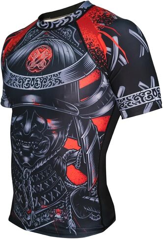 Ronin Samurai Blackout Ghost Base Layer Compression Shirt for BJJ MMA Grappling in Saudi Arabia