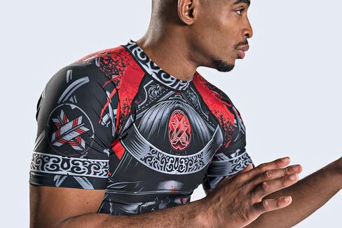 Ronin Samurai Blackout Ghost Base Layer Compression Shirt for BJJ MMA Grappling in Saudi Arabia