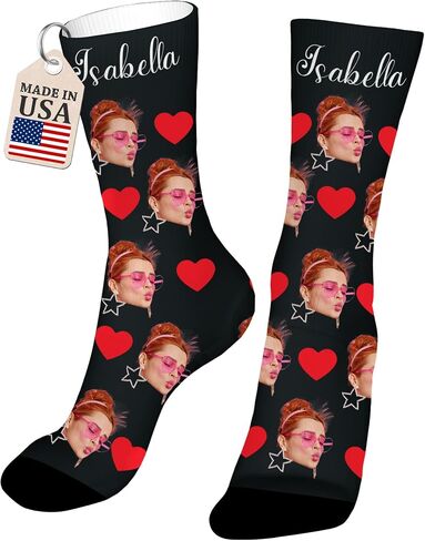 Easycosy Best Dad Socks, Funny Fathers Day Dad Gifts, Custom Face Socks With Picture Personalized Crew Sock for Papa Husband in Saudi Arabia