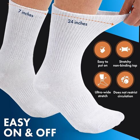 Debra Weitzner Diabetic Ankle Socks Mens Womens Non-binding Socks Loose Fit 12 Pairs Beige in Kuwait
