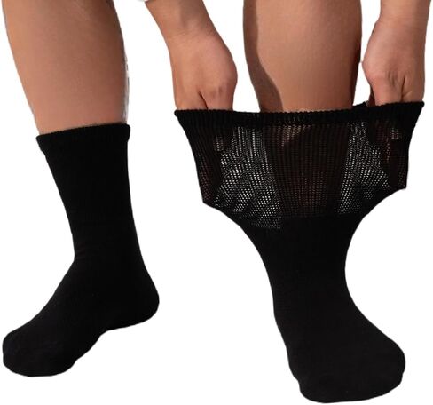 Kodal Diabetic Socks for Men Women Copper Infused Seamless No-Binding Orthopedic Socks for Swollen Feet Edema Foot in Saudi Arabia