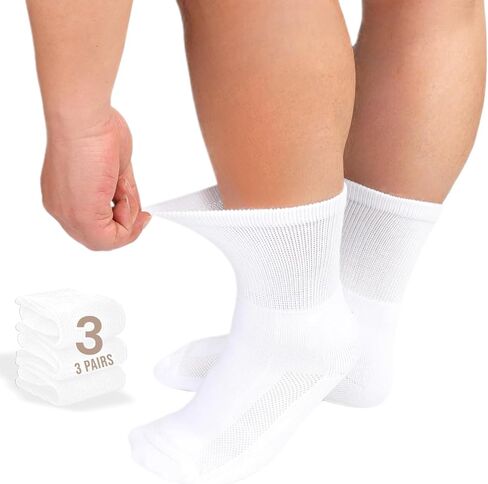 Kodal Copper Infused Diabetic Socks Non-Binding Seamless Orthopedic Ankle/Crew Socks for Swollen Feet Edema & Foot Neuropathy in Saudi Arabia