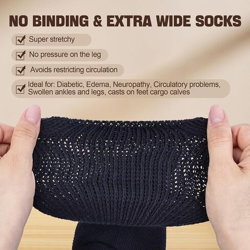 Kodal Copper Infused Diabetic Socks Non-Binding Seamless Orthopedic Ankle/Crew Socks for Swollen Feet Edema & Foot Neuropathy in Saudi Arabia