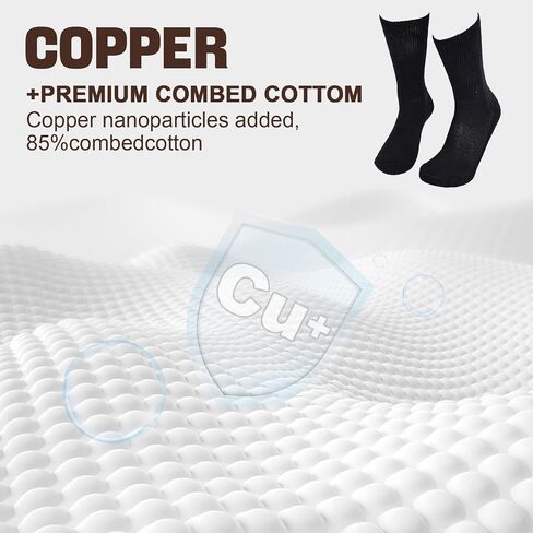 Kodal Copper Infused Diabetic Socks Non-Binding Seamless Orthopedic Ankle/Crew Socks for Swollen Feet Edema & Foot Neuropathy in Saudi Arabia