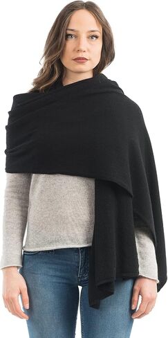 Dalle Piane Cashmere Womens Wool Cashmere Blend Stole | Wedding ceremony and evening shawl, 24x73in, four seasons, wool cashmere, elegant gift for women, Made in Italy in Saudi Arabia