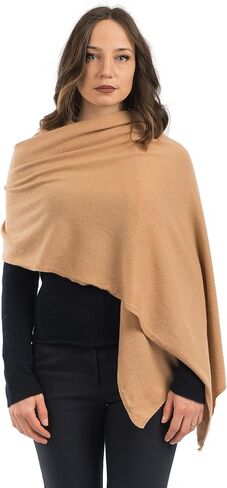 Dalle Piane Cashmere Womens Wool Cashmere Blend Stole | Wedding ceremony and evening shawl, 24x73in, four seasons, wool cashmere, elegant gift for women, Made in Italy in Saudi Arabia