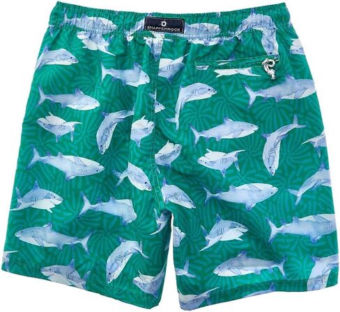 Snapper Rock Mens Reef Shark Swim Short, M, Green in Kuwait
