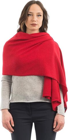 Dalle Piane Cashmere Womens Wool Cashmere Blend Stole | Wedding ceremony and evening shawl, 24x73in, four seasons, wool cashmere, elegant gift for women, Made in Italy in Saudi Arabia
