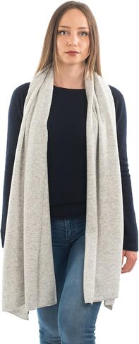 Dalle Piane Cashmere Womens Wool Cashmere Blend Stole | Wedding ceremony and evening shawl, 24x73in, four seasons, wool cashmere, elegant gift for women, Made in Italy in Saudi Arabia