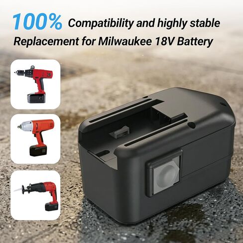 Upgraded 18V 4500mAh High Capacity Ni-MH Replacement Battery Compatible with 48-11-2200 48-11-2230 48-11-2232 8940158631 in Saudi Arabia