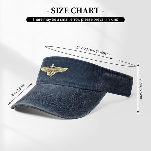 Naval Aviator Pilot Wings Sport Sun Visor Hats Cotton Ball Caps Empty Top Baseball Sun Cap for Men Women Black in Saudi Arabia