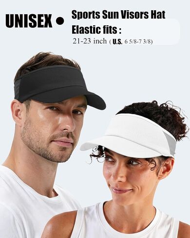 Sports Sun Visors Hat Women Men UV Protection,Summer Lightweight Cooling Stretchy Visor Sun Hats for Running,Tennis,Golf in Kuwait