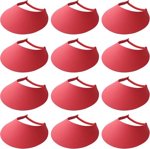 12 Pack Foam Sun Visors,Adjustable Lightweight Summer Visors for Adults, Beach, and Group Events in Saudi Arabia