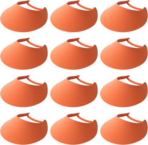 12 Pack Foam Sun Visors,Adjustable Lightweight Summer Visors for Adults, Beach, and Group Events in Kuwait