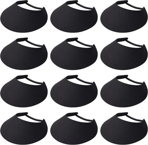 12 Pack Foam Sun Visors,Adjustable Lightweight Summer Visors for Adults, Beach, and Group Events in Kuwait
