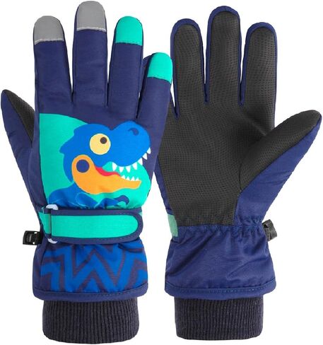 JEELAD Kids Ski Snow Gloves Windproof for Boys Girls Winter Cold Weather Riding Driving Hiking Snowboard Cycling Skiing Sports in Saudi Arabia