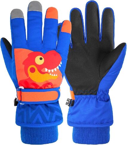 JEELAD Kids Ski Snow Gloves Windproof for Boys Girls Winter Cold Weather Riding Driving Hiking Snowboard Cycling Skiing Sports in Saudi Arabia