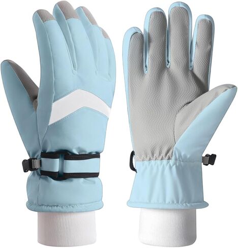 JEELAD Kids Ski Snow Gloves Windproof for Boys Girls Winter Cold Weather Riding Driving Hiking Snowboard Cycling Skiing Sports in Saudi Arabia
