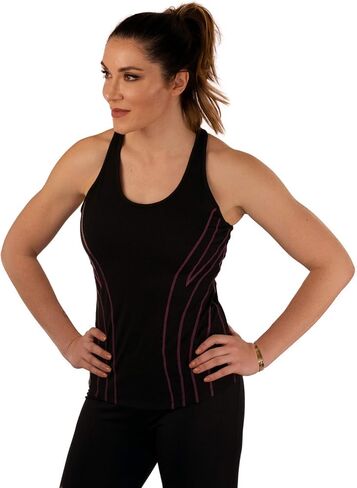 Alex + Abby Women's Hypnotic Tank Top with Built-in Shelf Bra in Saudi Arabia