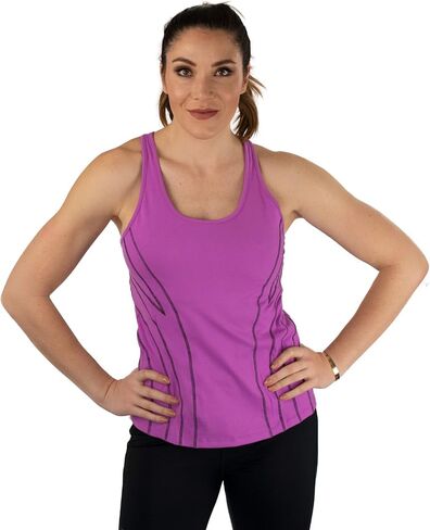 Alex + Abby Women's Hypnotic Tank Top with Built-in Shelf Bra in Saudi Arabia