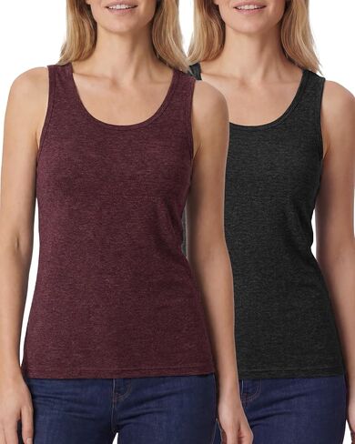 2 Pack Merino Wool Tank Top Women, Wool Undershirt Moisture Wicking Breathable Lightweight Base Layer Hiking in Saudi Arabia