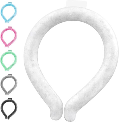 Cooling Neck Wrap for Summer Heat Relief, Wearable Ice Neck Cooler Ring with Quick Freeze Gel, Reusable Hands-Free Cold Band Lasts Up to 5 Hours for Outdoor, Yardwork, Workouts in Kuwait