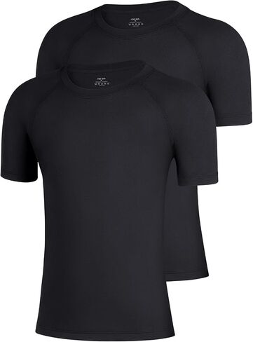 Niksa 2/3 Pack Boys Compression Shirt Short Sleeve Undershirt Youth Athletic Shirt Basketball Football Base T-Shirt in Saudi Arabia