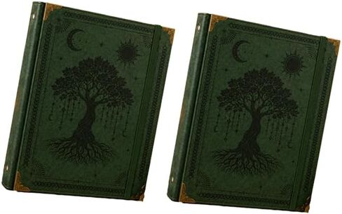 Large-capacity photo album with replaceable pages, suitable for travel and home use (3, Brown) in Saudi Arabia
