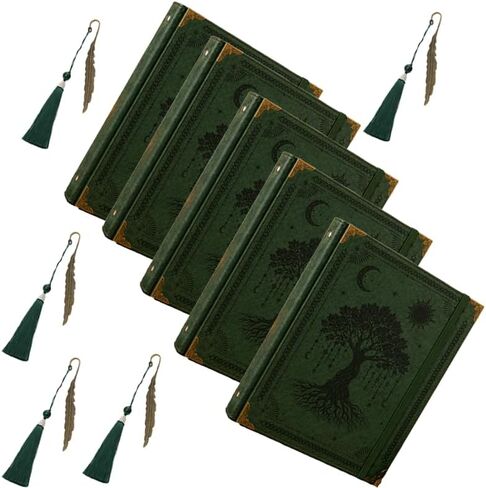 Vintage PU leather three-ring photo album with loose-leaf pages, suitable for family memories and treasures (2, Green) in Saudi Arabia