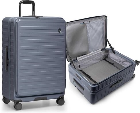 Traveler's Choice Novia Top Opening Expandable Polycarbonate Luggage with Spinner Wheels, Slate Blue, 30-Inch Large in Saudi Arabia