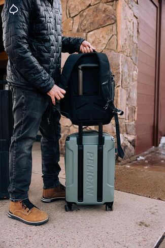 Pelican Aegis Luggage - Carry On Duffel Bag with Wheels - 22 Inch Carry On Bag - Airline Approved (Black) in Kuwait