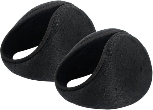 Ear Muffs Fleece Warm Earmuffs Ear Warmer Winter Accessory for Men Women Black 2pcs Style 1, Winter Warm Earmuffs, Ear Muffs in Saudi Arabia
