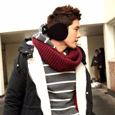 Ear Muffs Fleece Warm Earmuffs Ear Warmer Winter Accessory for Men Women Black 2pcs Style 1, Winter Warm Earmuffs, Ear Muffs in Saudi Arabia