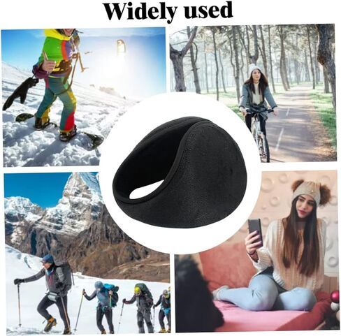 Ear Muffs Fleece Warm Earmuffs Ear Warmer Winter Accessory for Men Women Black 2pcs Style 1, Winter Warm Earmuffs, Ear Muffs in Saudi Arabia