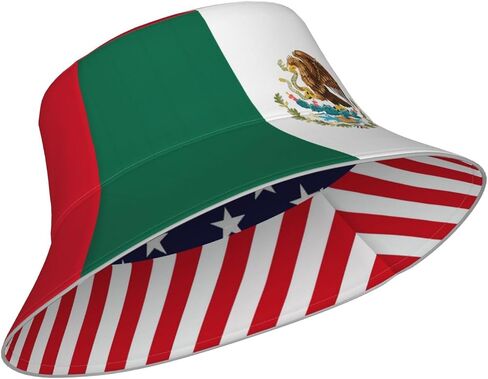 National USA Flag Bucket Hat for Women Men, Patriotic Double-Side-Wear Reversible Sun Cap Beach Travel Hats in Saudi Arabia
