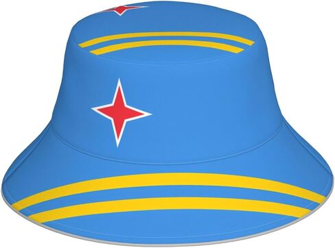 National USA Flag Bucket Hat for Women Men, Patriotic Double-Side-Wear Reversible Sun Cap Beach Travel Hats in Saudi Arabia