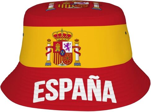 Spain Flag 2026 Bucket Hat Supporter Cheer Fans Team Fisherman Hats Black in Saudi Arabia
